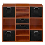 Cherry Wood Connect Storage Bookshelf