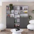 Kenyon 67 Wide 5-Shelf Double Cabinet Bookcase Set of 3