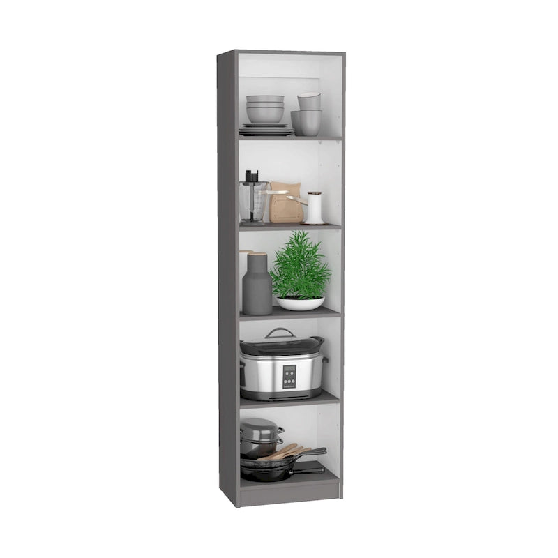 67 Wide 5-Shelf Double Cabinet Bookcase Set of 3