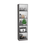 67 Wide 5-Shelf Double Cabinet Bookcase Set of 3