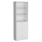 67 Wide 5-Shelf Double Cabinet Bookcase Set of 3