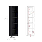 67 Wide 5-Shelf Double Cabinet Bookcase Set of 3