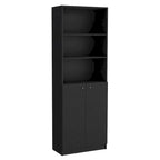 67 Wide 5-Shelf Double Cabinet Bookcase Set of 3