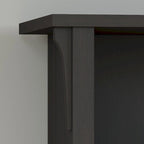 Hall Tree with Storage Bench in Vintage Black - 31.73L x 15.75W x 68.12H - 31.73L x 15.75W x 68.12H
