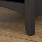 Hall Tree with Storage Bench in Vintage Black - 31.73L x 15.75W x 68.12H - 31.73L x 15.75W x 68.12H