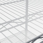 5 Tier Steel Heavy Duty Adjustable Shelves with Wheels and Feet