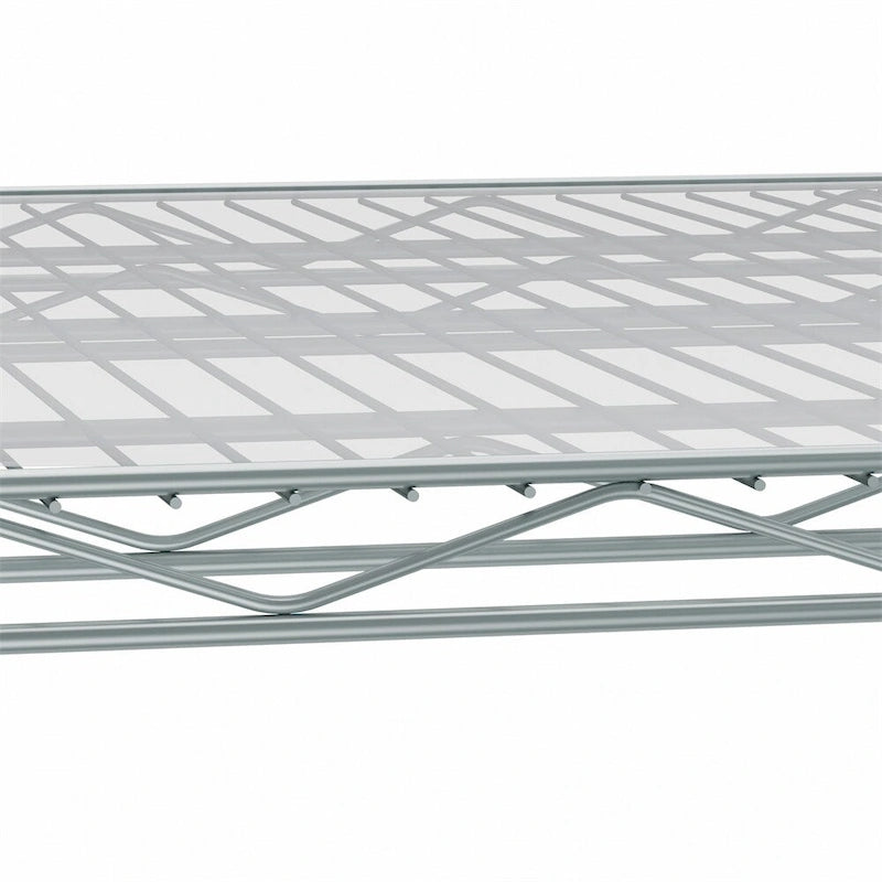 5 Tier Steel Heavy Duty Adjustable Shelves with Wheels and Feet
