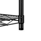 5 Tier Steel Heavy Duty Adjustable Shelves with Wheels and Feet