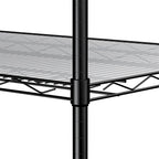 5 Tier Steel Heavy Duty Adjustable Shelves with Wheels and Feet
