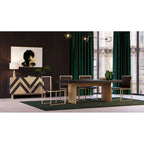 Black Ash & Brushed Brass Modern Buffet