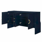 Four-Door Metal Handle Storage Cabinet