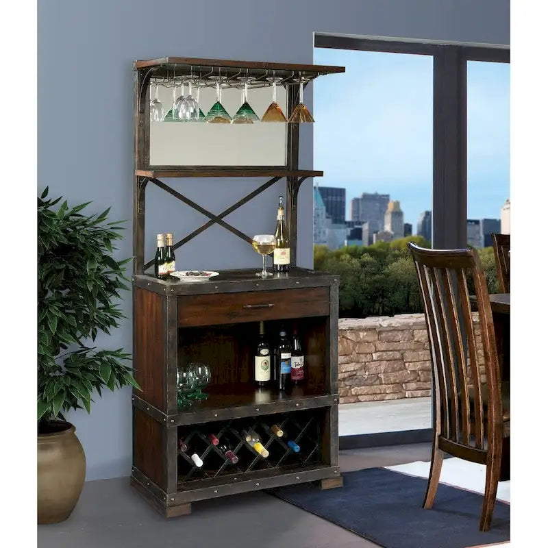 Vintage, Old World Style, Distressed Foyer Liquor or Wine Cabinet, Buffet Sideboard, or Media Cabinet