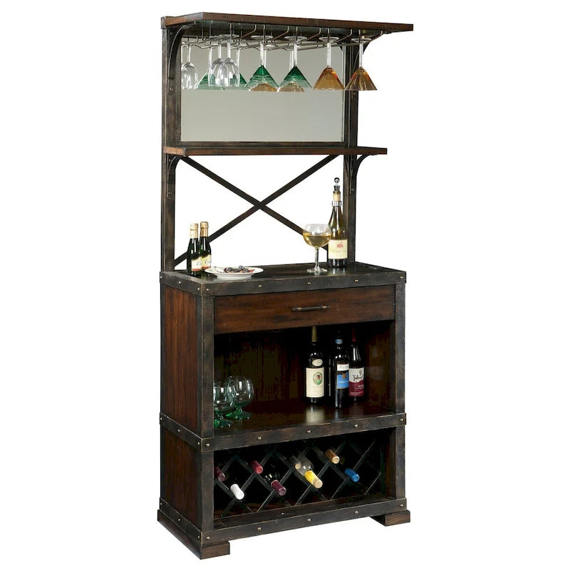 Vintage, Old World Style, Distressed Foyer Liquor or Wine Cabinet, Buffet Sideboard, or Media Cabinet