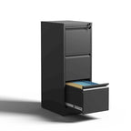 3 Drawer Metal Vertical File Cabinet with Lock Office Home Steel Vertical File Cabinet for A4 Legal/Letter Size3