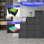 3 Drawer Metal Vertical File Cabinet with Lock Office Home Steel Vertical File Cabinet for A4 Legal/Letter Size3