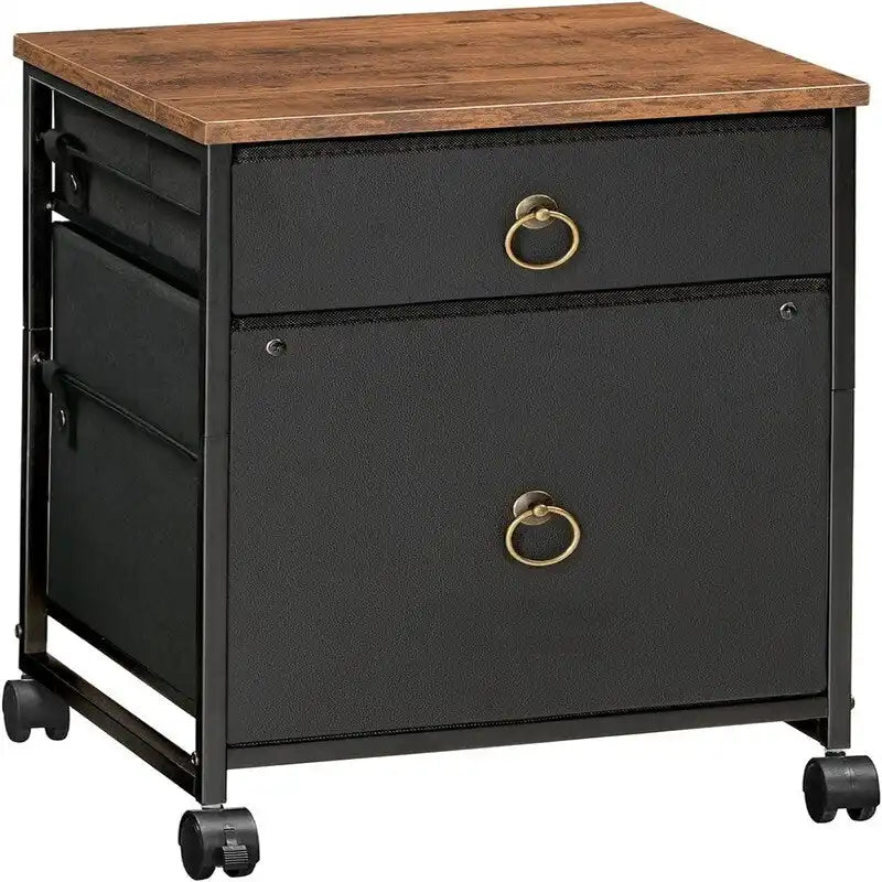 File Cabinet 2-Drawer Filing Cabinet - 15.7D x 15.7W x 19.6H