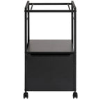 2 Pcs Mobile Vertical File Cabinet with Filing Holders, Printer Stand with Open Storage Shelf, fits A4 or Letter Size