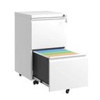 2-Drawer Metal Mobile File Cabinet with Lock