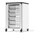 Modular Classroom Storage Cabinet - 4 stacked modules with 24 small bins - N/A