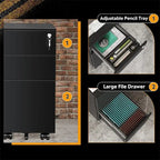3 Drawer Vertical File Cabinet