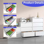 4 Drawer Metal Filing Cabinet with Lock, Legal/Letter/A4/F4 Size