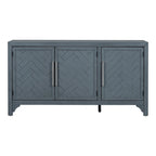 Storage Cabinet Sideboard with MDF+Pine veneer , Adjustable Shelves, Suitable for Living Rooms, Entrance and Study Rooms