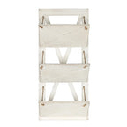 3 Pocket Farmhouse Wood Hanging Wall File Holder