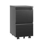 2 Drawer Metal Mobile File Cabinet with Lock for Hanging Legal/Letter/A4 Size