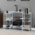 3 Tier Folding Metal Shelves with Set of 3 Extension Shelves