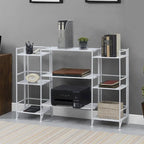 3 Tier Folding Metal Shelves with Set of 3 Extension Shelves