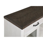 White and Brown Sideboard
