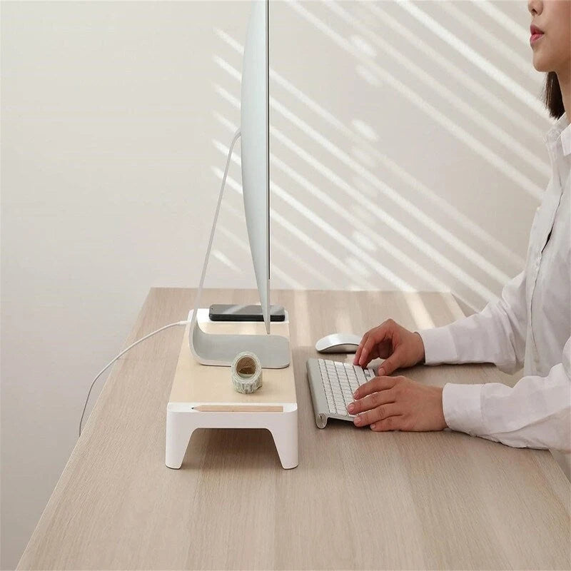 Monitor Computer Stand Riser Shelf