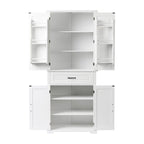 Bathroom Storage Cabinet with Doors and Drawer, Multiple Storage Space, Adjustable Shelf