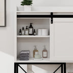 Over The Toilet Storage Cabinet, Bathroom Shelves Over Toilet with Sliding Barn Door