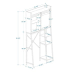 Over The Toilet Storage Cabinet, Bathroom Shelves Over Toilet with Sliding Barn Door